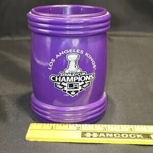 2012 Stanley Cup‎ Champions LA Kings Hard Beer/Soda Coosie EUC